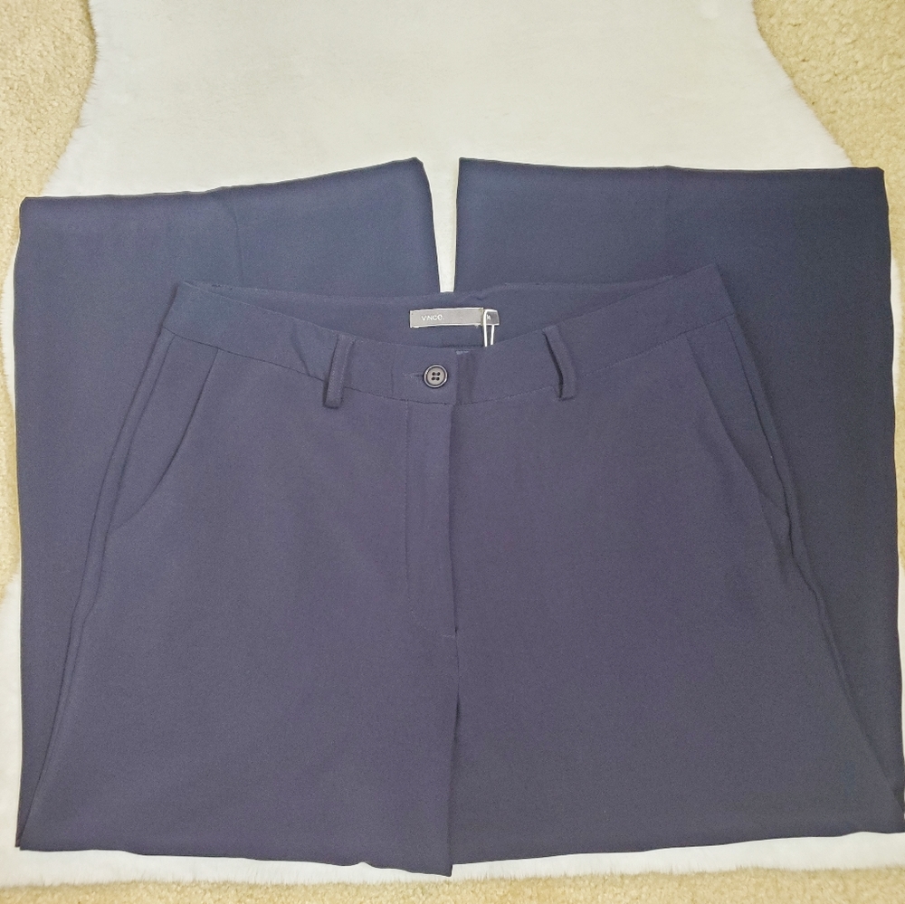 NWT VINCE | High-waisted Wide Leg Culotte Pants - Picture 3 of 8